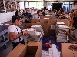 El pasado 1 de marzo inició la impresión de 317 millones 324 mil 423 boletas electorales para votar la Presidencia de la República. ESPECIAL / SUN
