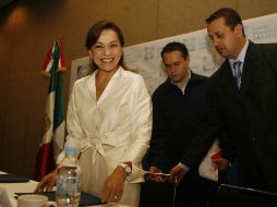 La diputada federal Josefina Vázquez Mota se reunió con legisladores del PAN, con el gobernador y con dirigentes del partido. M. FREYRA  /