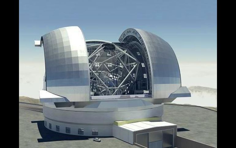 Imagen del telescopio europeo Extremadamente Grande (E-ELT). ESPECIAL  /