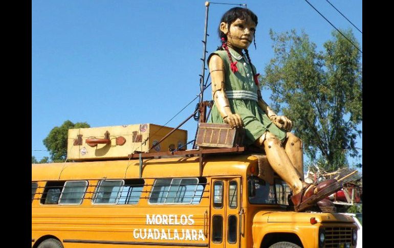 La Pequeña gigante, viene a Guadalajara procedente del Estado de Morelos en busca de su tìo. ESPECIAL  /