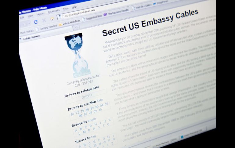 La información proviene de uno de los cables filtrados por el sitio WikiLeaks. AFP  /