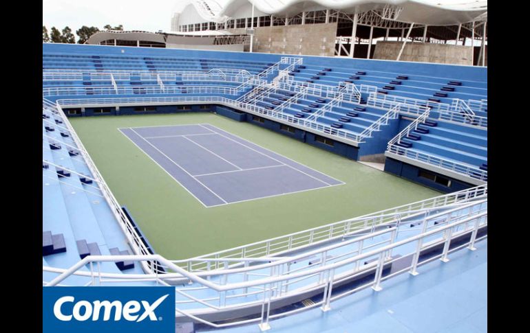 Vista aérea del complejo de tenis de la ciudad de Guadalajara, sede para los Juegos Panamericanos Guadalajara 2011. MEXSPORT  /