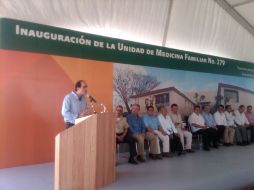 En la inauguración de la UMF 179 de Puerto Vallarta, el director nacional del IMSS dio detalles del proyecto en Tlajomulco. ESPECIAL  /