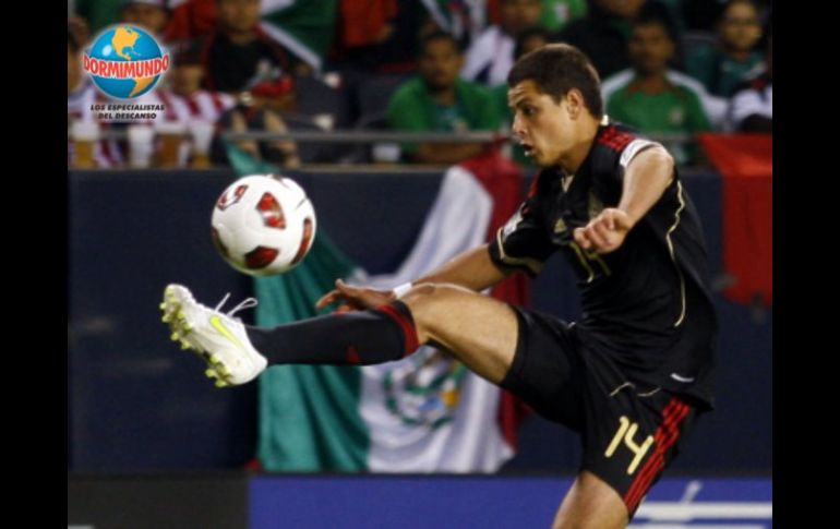 Javier 'Chicharito' Hernández no pudo concretar anotaciones en el duelo ante Costa Rica. AFP  /