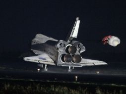 Imágen de la llegada del transbordador espacial Atlantis. REUTERS  /