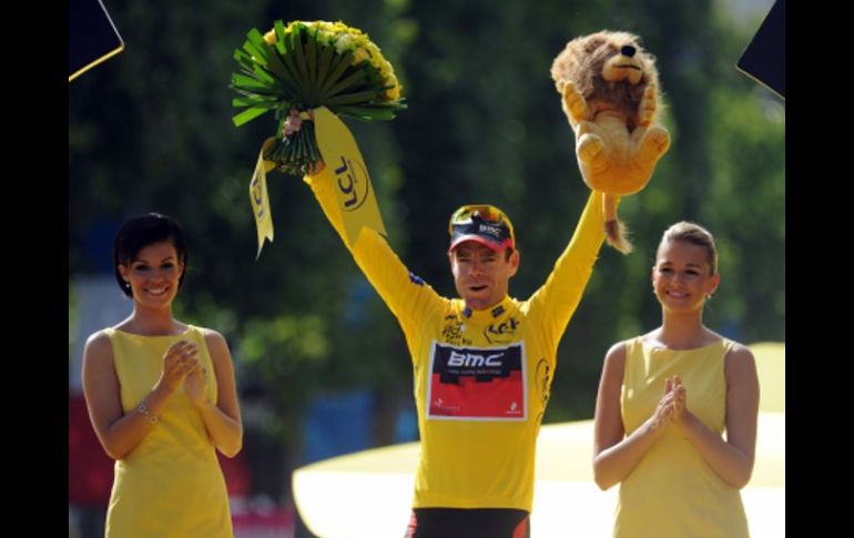 El australiano ya era el ganador indiscutible del Tour de Francia desde el crono que hizó en la vigésima etapa. AP  /