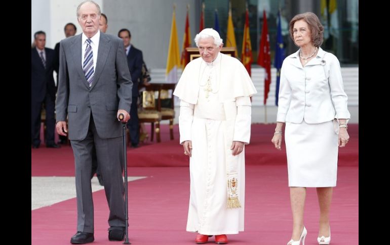 El Rey Juan Carlos agradece al Papa las palabras de amor y de esperanza que ha dirigido a los jóvenes de todo el mundo. EFE  /