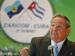 Raúl Castro participó en la ceremonia de apertura de la Caricom. REUTERS  /