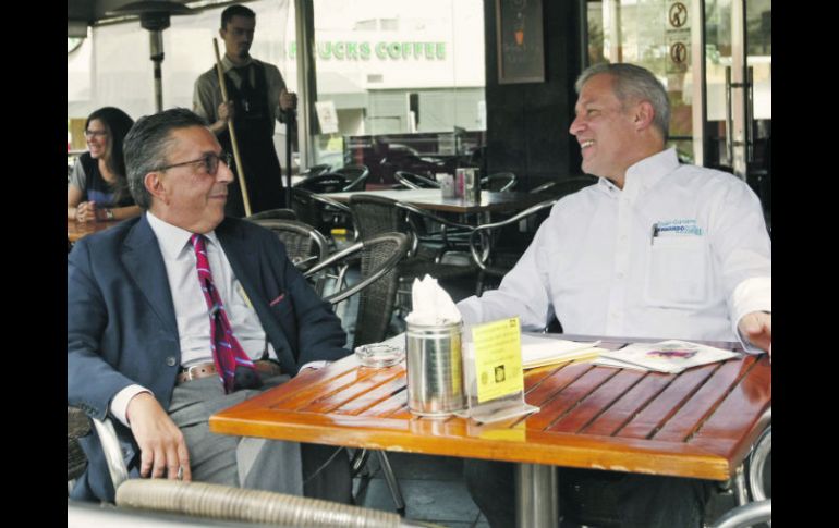 La reunión entre Fernando Gómez Mont y Fernando Guzmán Pérez Peláez fue en un café de Providencia.  /