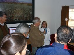 Francisco Mayorga Castañeda, en la presentación del proyecto del campo experimental del agave en Acatic.  /