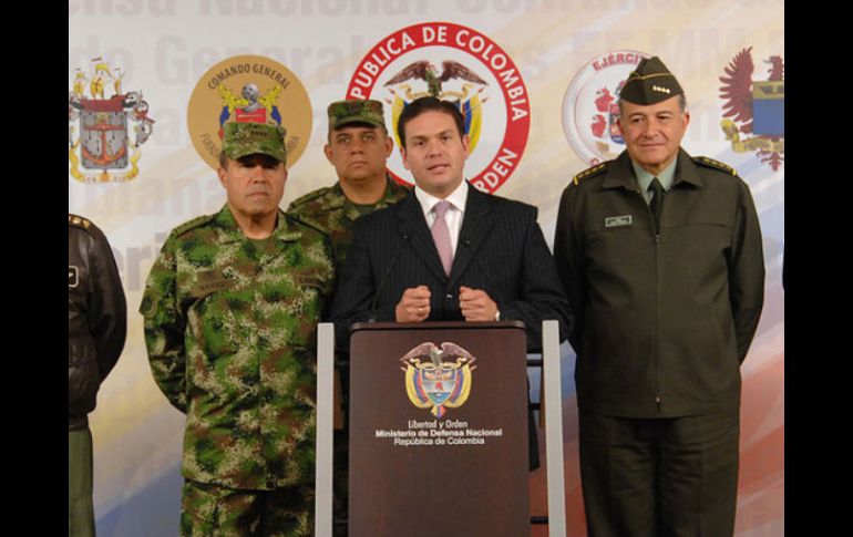 El ministro colombiano de Defensa, Juan Carlos Pinzón se reunió con altos mandos del gobierno de EU en la Casa Blanca. ARCHIVO  /