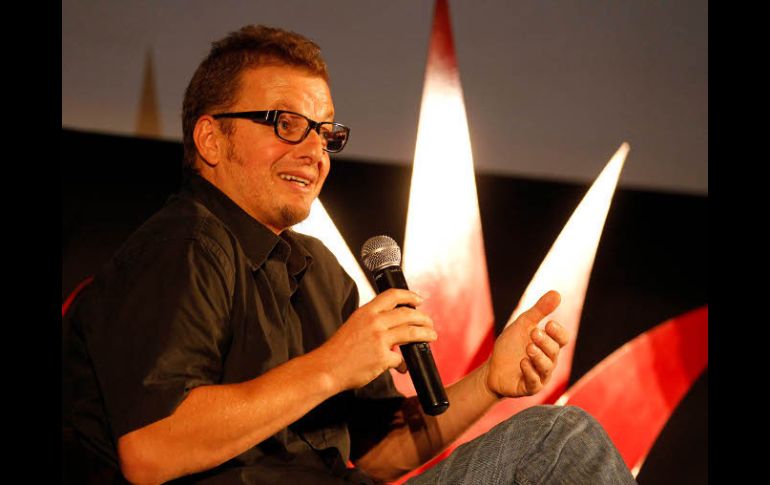 Rodrigo Plá es el primero en tomar la palabra en el Festival Internacional de Cine en Guadalajara.  /