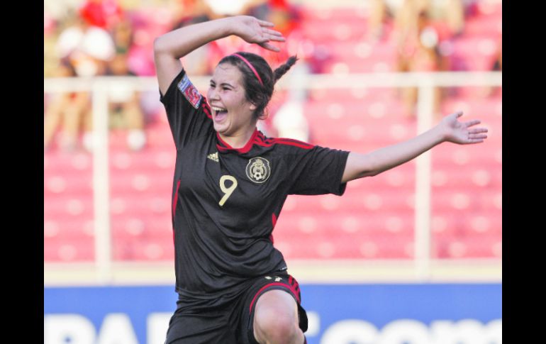 Tanya Samarzich hizo el tercer gol para el Tricolor en Panamá. AP  /