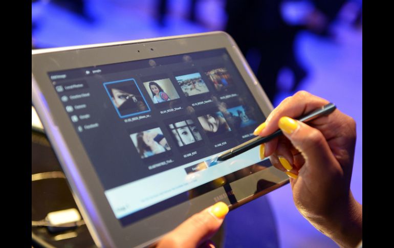 La nueva tableta es más grande que el modelo anterior de Samsung. AFP  /