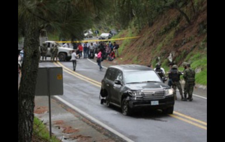 El viernes 24 de agosto,un grupo de 12 policías federales balearon después de las ocho de la mañana a una camioneta diplomática.ARCHIVO  /