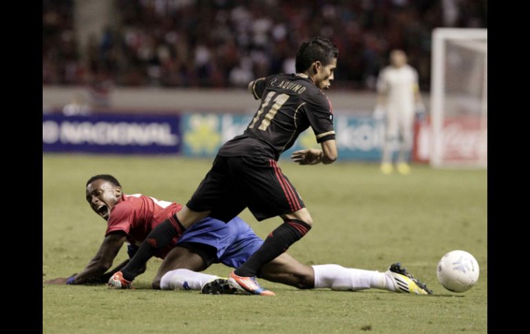 La selección de Costa Rica se vio superada por la escuadra mexicana y su actuación fue criticada por la prensa de aquel país. EFE  /