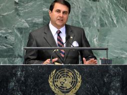 El presidente de Paraguay, Federico Lugo, afirmó en discurso ante la ONU que no permitirá la intevención en sus asuntos internos. EFE  /
