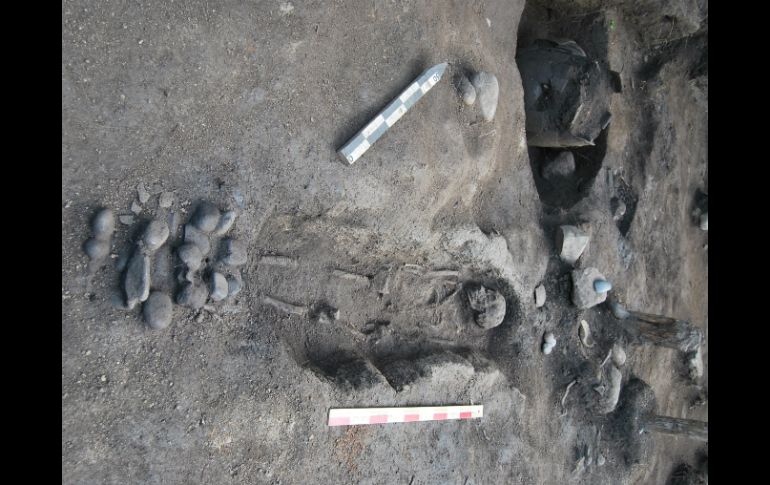 Sepulcro encontrado en el sureño estado de Oaxaca. NTX  /