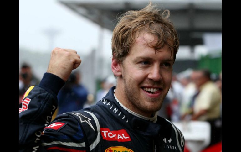 Vettel sumó 281 puntos en el campeonato. En la imagen el alemán celebra su triunfo. EFE  /