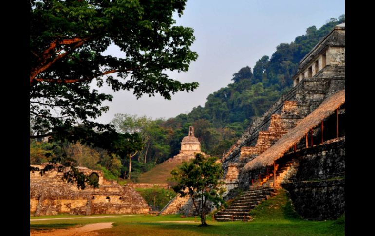 Zona arqueológica Palenque en Chiapas. EFE  /