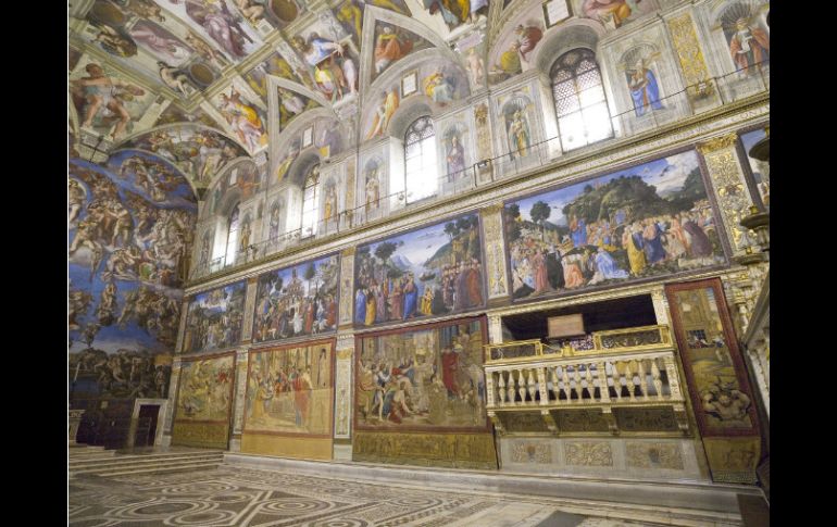 Los frescos representan nueve escenas del libro del Génesis. ARCHIVO  /