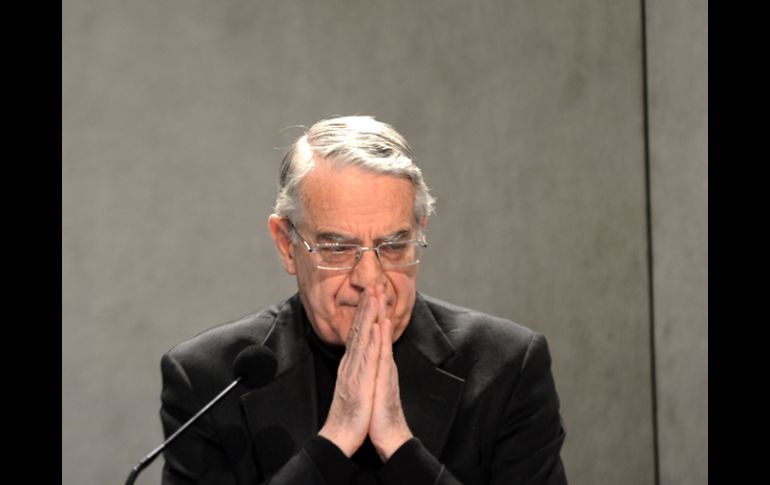 Federico Lombardi informó que el Papa aprovechó una reunión con los cardenales en la Curia para hacer el anuncio de su renuncia. AFP /