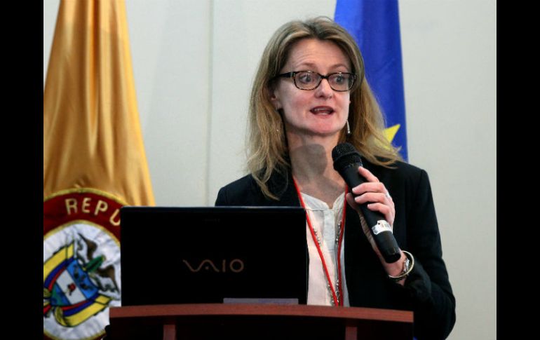 En la foto, la responsable del programa de la Unión Europea ''Euroclima'', Catherine Ghyoot. EFE /