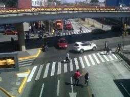 La Calzada Independencia registra tráfico normal.  /