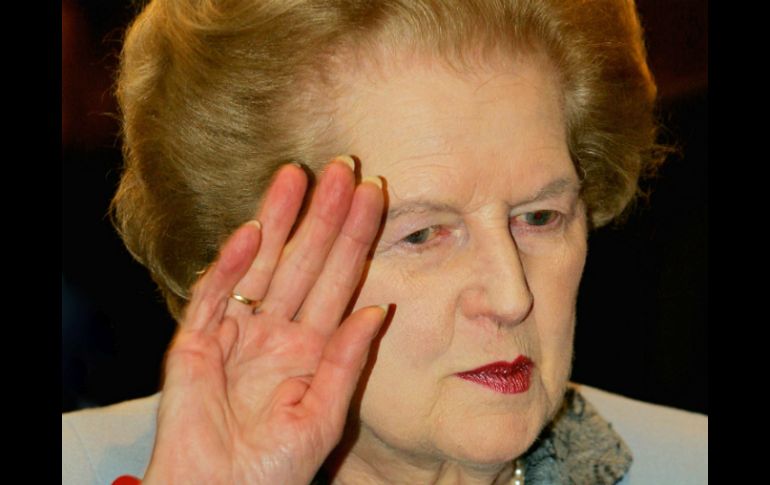 La ex primera ministra de Reino Unido, Margaret Thatcher, murió este lunes a causa de un ataque de apoplejía. ARCHIVO /