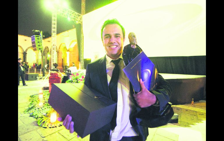 Premiado. Alberto García de Quevedo Andrade recibe el sexto premio Adolf Horn al empresario joven del año. EL INFORMADOR /