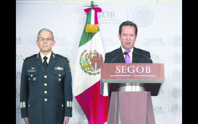Eduardo Sánchez, subsecretario de Normatividad y Medios de la Segob, detalló el operativo en el que fue detenido Treviño Morales. NTX /