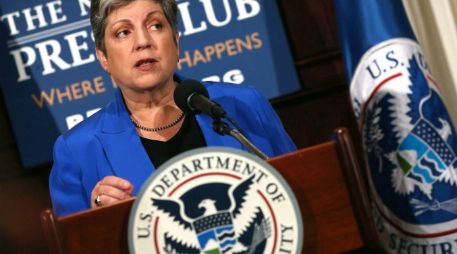 La secretaria de Seguridad Nacional de EU Janet Napolitano, se despide haciendo un balance de su gestión. AFP /