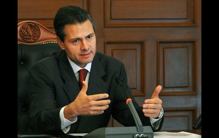 Peña Nieto reitera que su propuesta de reforma hacendaria está orientada a asegurar el bienestar de las familias mexicanas. NTX /