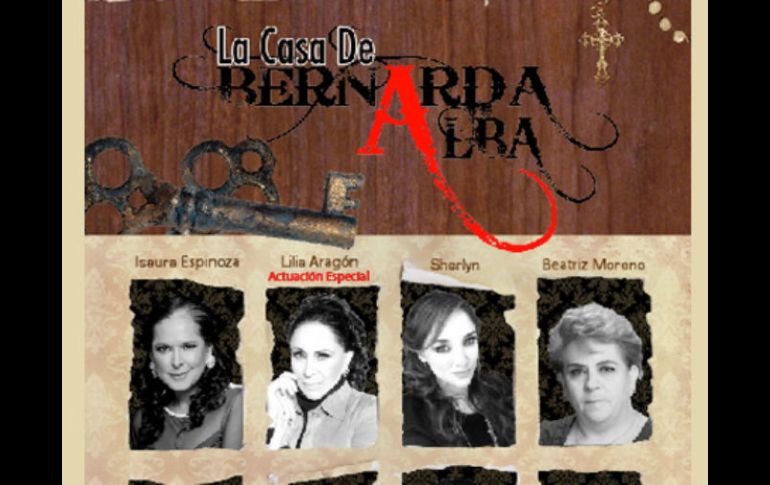 Una gran producción de ''La casa de Bernarda Alba'' en el país, como ésta, no se había realizado desde hace más de 12 años. ESPECIAL /