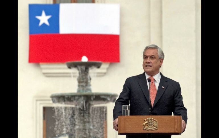 El presidente de Chile, Sebastián Piñera durante la conmemoración del 40 aniversario del golpe militar en Chile. AFP /
