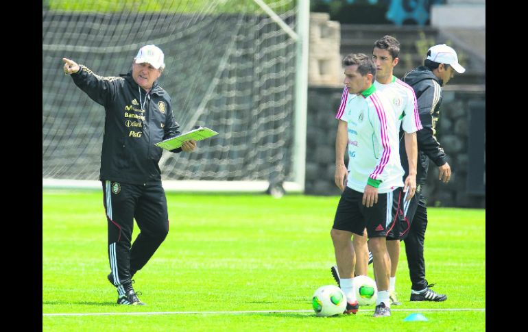 Ayer fue la primera preparación de la Selección mexicana encabezada por Manuel Vucetich, para enfrentarse ante el equipo sudamericano. MEXSPORT /