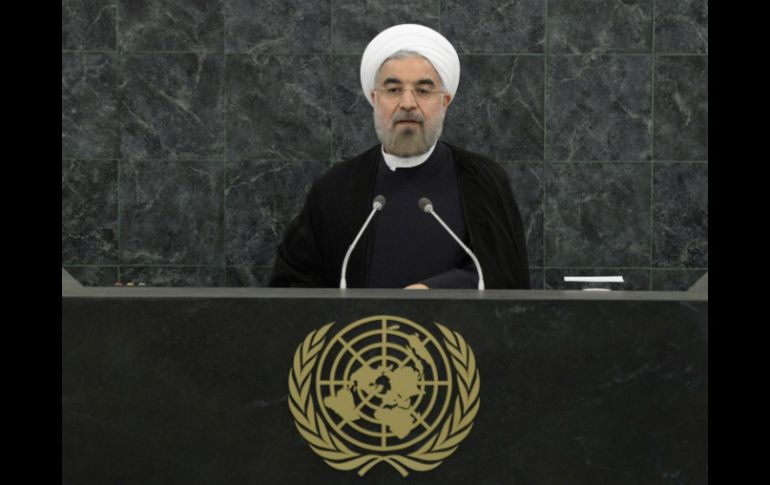 Hasan Rohaní afirma que el programa nuclear de Irán sigue objetivos exclusivamente pacíficos. EFE /