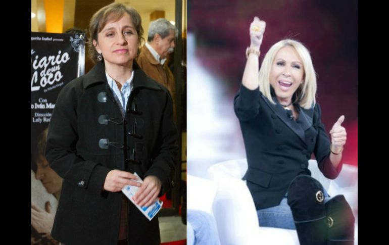 El conflicto entre Aristegui (i) y Bozzo inició cuando la presentadora fue a Guerrero, según dijo, a ayudar a damnificados. ESPECIAL /