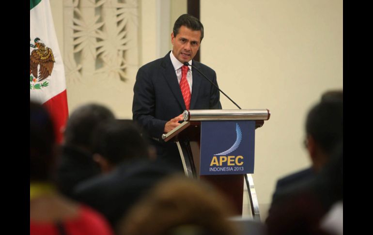 Enrique Peña Nieto concluye su participación en el foro de la APEC y su visita oficial a Bali, Indonesia. NTX /