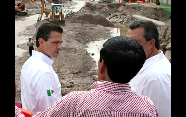 El Presidente Peña Nieto realiza una visita a Guerrero para evaluar los avances en la reconstrucción de viviendas. SUN /