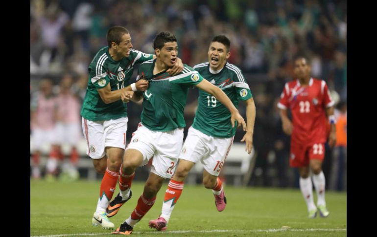 La selección Mexicana venció 2 -1 a su similar de Panamá, rumbo a la Copa del Mundo. NTX /