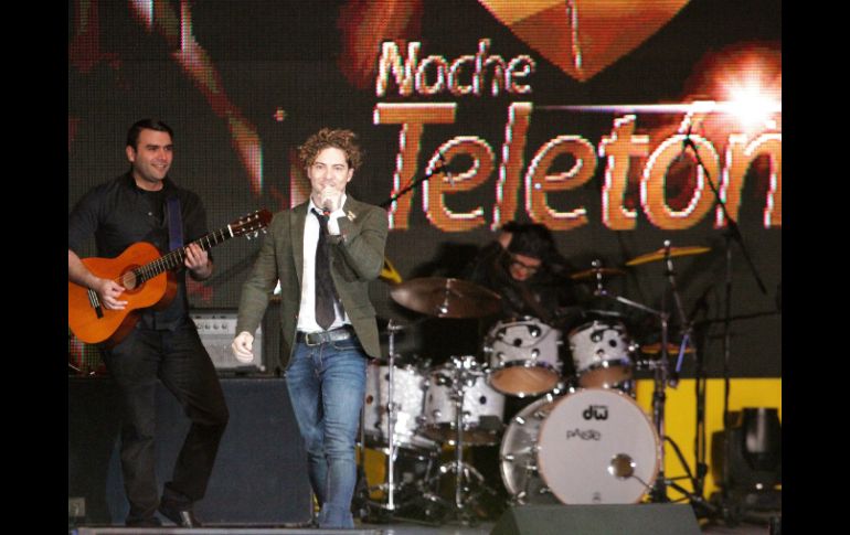 El cantante David Bisbal participó en el Teletón 2013. NTX /