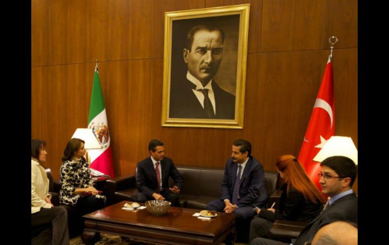 El Presidente Peña Nieto se encuentra en una gira de trabajo en Turquía donde sostiene encuentro con autoridades de aquel país. ESPECIAL /