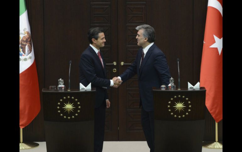 El Presidente Peña Nieto se encuentra en Turquía en gira de trabajo. EFE /