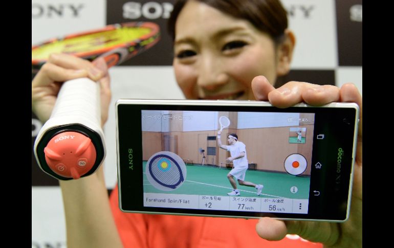 El 'Smart tennis sensor' saldrá a la venta en Japón a partir de mayo. AFP /