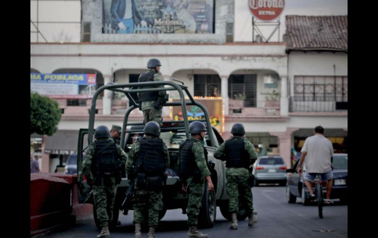 Elementos de la Sedena y la Policía Federal realizan patrullajes en la zona. ARCHIVO /