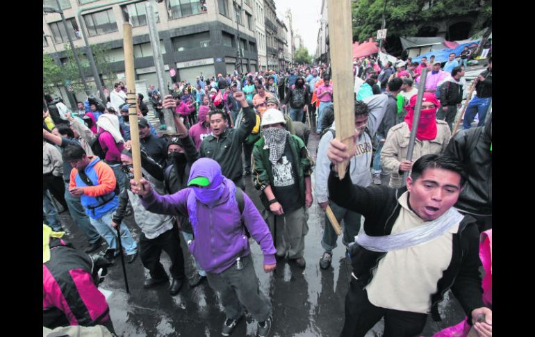 Miembros de la CNTE han protagonizado manifestaciones en varias ciudades del país en contra de la reforma educativa. NTX /