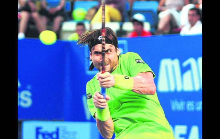 Favorito. David Ferrer, tres veces campeón del torneo, es el sembrado número uno de la rama varonil en esta edición. AP /