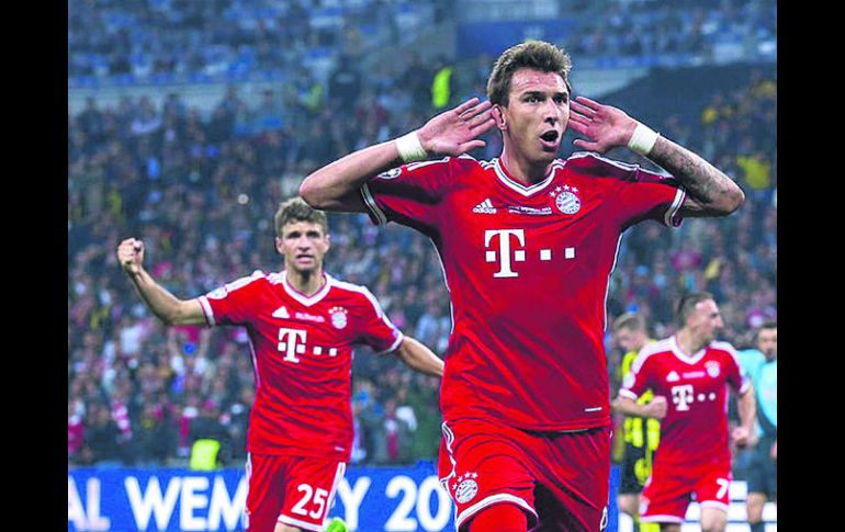 Mario Mandzukic. El ariete del todopoderoso Bayern Munich encabeza el ataque del cuadro balcánico. EFE /