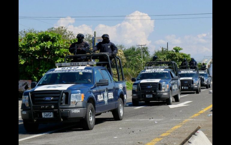 Al menos 300 efectivos de la Policía Federal toman el control desde las primeras horas de este sábado de la seguridad de Chilpancingo. ARCHIVO /